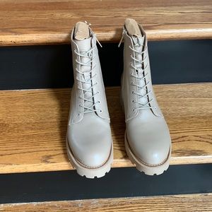 Sam Edelman, Garret, tan size 11, leather full side, zip.  ms